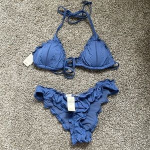 Aerie Blue bikini brand new with tags